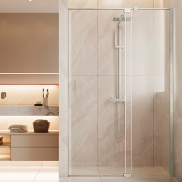 Душевая дверь Vincea Extenza 90-100 см VDP-4EX9010CLBN (стекло 8 мм) брашированный никель/прозрачное - фото 