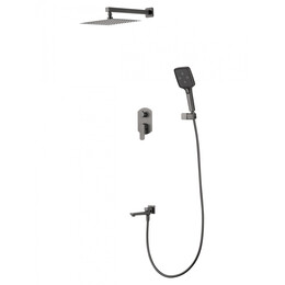 Душевая система для ванны Wonzon & Woghand Forza WW-939031-BGM (со скрытой частью) тёмный графит - фото 