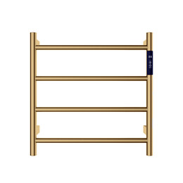 Полотенцесушитель электрический Wonzon & Woghand Bonn П4 450x474 мм WW-AL404-BG, брашированное золото - фото 