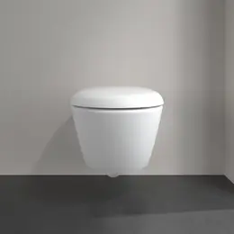 Унитаз подвесной безободковый Villeroy&Boch Antao 4674T0RW с крышкой микролифт (CeramicPlus) - фото 