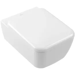 Унитаз подвесной безободковый Villeroy&Boch Skyla 4682CL01 с крышкой микролифт (система смыва TwistFlush) - фото 