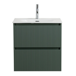 Тумба подвесная с раковиной BelBagno 70 см UNO-700-2C-SO-VO, еловый матовый - фото 