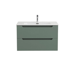 Тумба подвесная с раковиной BelBagno 90 см ETNA-900-2C-SO-VO (раковина BB-8099-90) еловый матовый - фото 