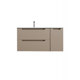 Тумба подвесная с раковиной-столешницей BelBagno 120 см ETNA-1200-2C-1A-SO-CO-L, бежевый матовый - фото 