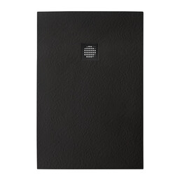 Каменный поддон BelBagno 120x80 см TRAY-MR-UNO-AH-120/80-35-NERO-NO, чёрный матовый - фото 