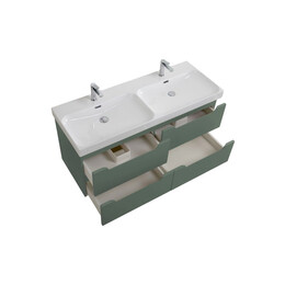 Тумба подвесная с раковиной BelBagno 120 см ETNA-1200-4C-SO-2-VO (раковина BB-8099-120-2) еловый матовый - фото 