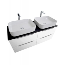 Тумба подвесная с раковиной BelBagno 120 см ETNA-1200-4C-SO-2-BO (раковина BB1200-2-ETL) Bianco Opaco - фото 