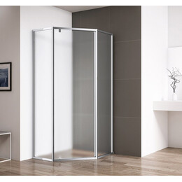 Душевое ограждение Cezares 90х90 см ECO-O-P-1-90-P-Cr, хром/матовое - фото 