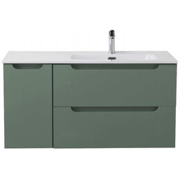 Тумба подвесная с раковиной-столешницей BelBagno 120 см ETNA-1200-2C-1A-SO-VO-R, еловый матовый - фото 