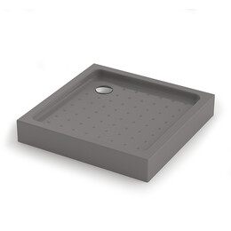 Поддон акриловый Veconi Tezeo Acrylic 80x80 см TZ52GR-80-C5, серый - фото 