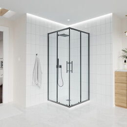 Душевое ограждение Veconi Evo 100x90 см E3-GR-10090-01-C9, графит/прозрачное - фото 