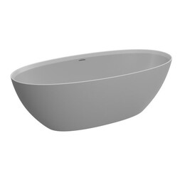 Ванна отдельностоящая Cezares Solid Surface 170x76 см CZR-LIBERTA-170-76-56-GM-SSB, белый матовый - фото 