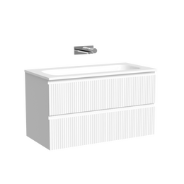 Тумба подвесная с раковиной Sancos Snob R 90 см SNR90W, Bianco (раковина Grace CN7019wx) - фото 