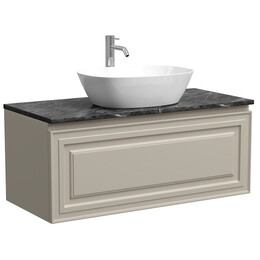 Тумба подвесная с раковиной Sancos Very 100 см VR100CE, Beige soft (раковина Element CN5005, столешница TT100A1X) - фото 