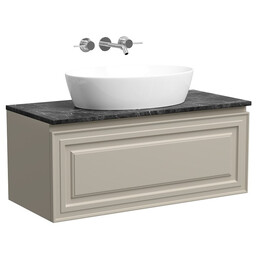 Тумба подвесная с раковиной Sancos Very 100 см VR100CE, Beige soft (раковина Element CN5018, столешница TT100A1) - фото 