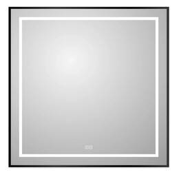 Зеркало BelBagno 90 см SPC-KRAFT-900-800-LED-TCH-WARM-NERO, чёрный - фото 