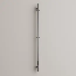 Полотенцесушитель электрический Sancos Linn 1500 мм SC13002GG (скрытое подключение) вороненая сталь - фото 