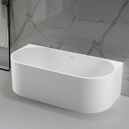 Ванна каменная Vincea Solid Surface 170x80 см VBT-4S07-1700MW, белый матовый - фото 