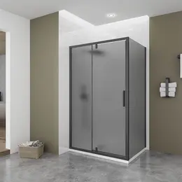 Душевое ограждение Veconi Ottimo 120х70 см OP20B-SP-12070-12-C9, чёрный/тонированное - фото 