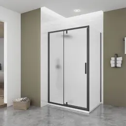 Душевое ограждение Veconi Ottimo 120х80 см OP20B-SP-12080-07-C9, чёрный/матовое - фото 