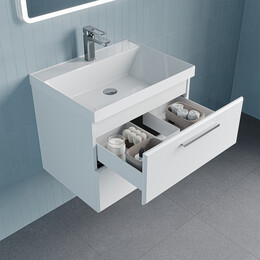 Тумба подвесная с раковиной Iddis Слайд Икс (Slide X) 60 см SLX60W0i95K - фото 