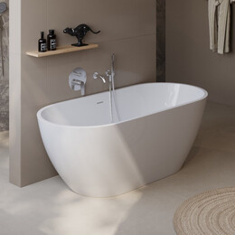 Ванна отдельностоящая BelBagno UNO 180x80 см BB701-1800-800-K - фото 