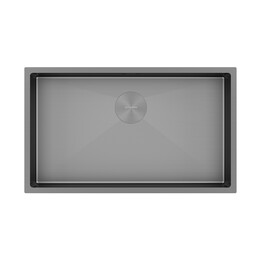 Кухонная мойка Paulmark Next 74 Uni 1,2 мм PM217444-MG, серый матовый - фото 