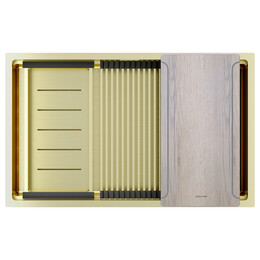 Кухонная мойка Paulmark Next-multi sink 74 Uni 1,2 мм PM787445-LG, светлое золото - фото 
