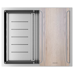 Кухонная мойка Paulmark Next-multi sink 54 Uni 1,2 мм PM785445-BS, сталь брашированная - фото 