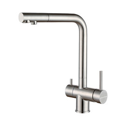 Смеситель для кухни Paulmark Skalen Sk213020-BS, брашированная сталь - фото 