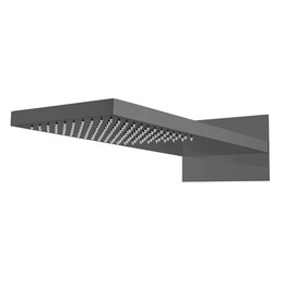 Верхний душ Boheme Fusion 230x550 мм 419-SGM, графит глянец - фото 