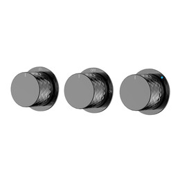 Смеситель для ванны Boheme Stick 124-3-SGM.1 (со скрытой частью) графит глянец - фото 