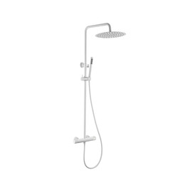 Душевая стойка с термостатом Boheme Uno 468-T-2-MW, белый - фото 