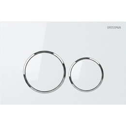 Кнопка смыва Grossman Galaxy 700.K45.01.000.000, белый глянцевый - фото 