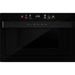 Встраиваемая микроволновая печь Hiberg i-VM 8805 B (чёрное стекло) - фото 