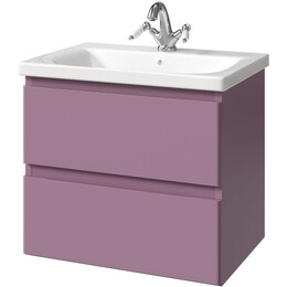 Тумба подвесная с раковиной Caprigo Форте 65 см 36110eml-045.000.00.20, фиолетовый - фото 