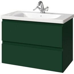 Тумба подвесная с раковиной Caprigo Форте 80 см 36112eml-063.000.00.20, зелёный - фото 