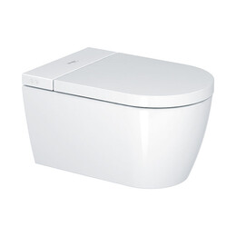 Унитаз подвесной безободковый Duravit Starck F Plus 2510092096 с сиденьем микролифт Sensowash (покрытие Hygieneglaze) - фото 