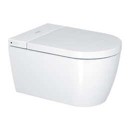 Унитаз подвесной безободковый Duravit Starck F Plus 2510092096 с сиденьем микролифт Sensowash Lite (покрытие Hygieneglaze) - фото 