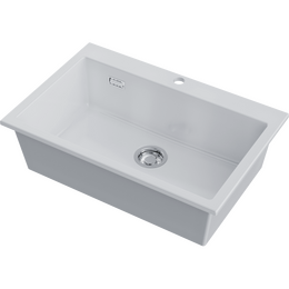 Кухонная мойка Omoikiri Omishima 76 wh-glossy 4997483, белый глянцевый - фото 