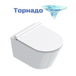 Унитаз подвесной безободковый Catalano Zero 0111500001 (Система смыва торнадо) - фото 