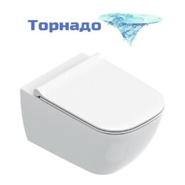 Унитаз подвесной безободковый Catalano Elice 0411540001 (Система смыва торнадо) - фото 