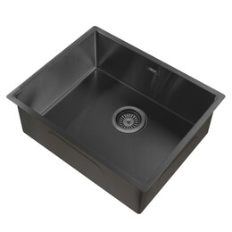 Кухонная мойка Abber Wasser Kreis AF2196MB, чёрный матовый - фото 