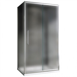 Душевое ограждение Abber Schwarzer Diamant 160х60 см AG30160MH-S60M-S60M, хром/матовое - фото 