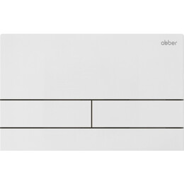 Кнопка смыва Abber AC0128MW (кнопка металлическая) цвет белый матовый - фото 
