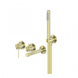 Смеситель для ванны Abber Emotion 316 AF8830BG (со скрытой частью) брашированное золото - фото 