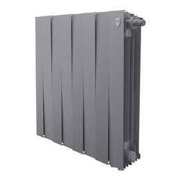 Радиатор Royal Thermo PianoForte 500 Silver Satin 650x590 мм (8 секций) - фото 