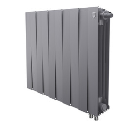 Радиатор Royal Thermo PianoForte 500 Silver Satin 970x590 мм (12 секций) - фото 