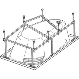 Каркас для ванны Santek Шри-Ланка 150x100 см 1.WH30.2.396 - фото 