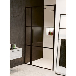 Душевая дверь Riho Grid GB 104 120 см L/R черный/прозрачное - фото 